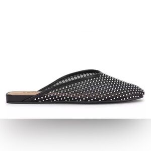 Elegant Black Studded Women's Mules